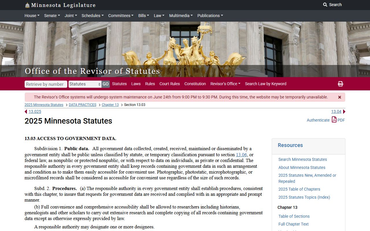 Brown County court charge records Minnesota access to government data