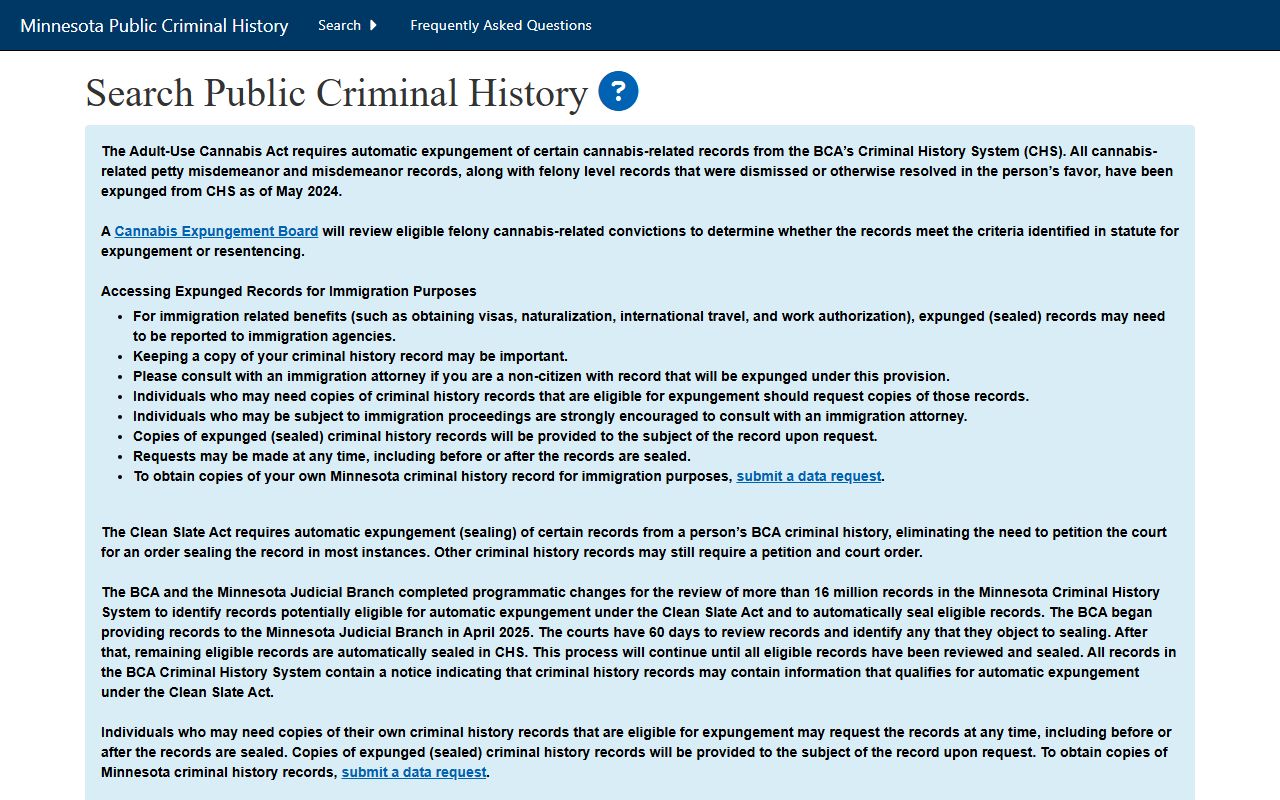Brown County criminal court records Minnesota BCA criminal history search